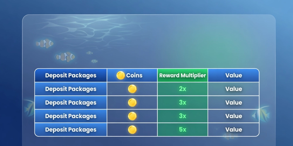 Bảng giá chi tiết các gói nạp đạn và xèng thưởng cho bắn cá xèng nh88