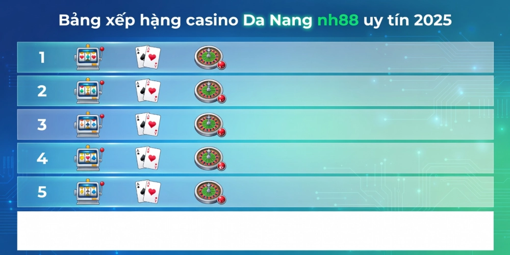 Top 2 casino da nang nh88 với biểu đồ xếp hạng và ưu đãi nổi bật năm 2025