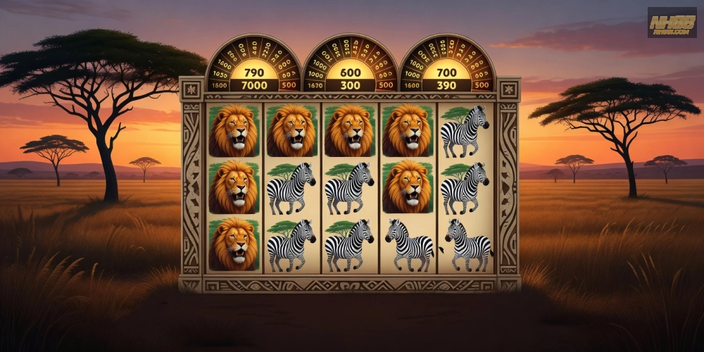 Hình ảnh trò chơi Mega Moolah trong nổ hũ nh88 với jackpot hấp dẫn